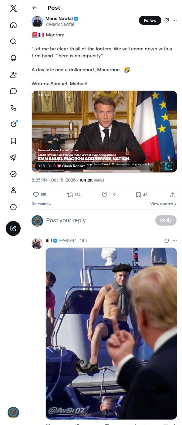 Snapshot 2 of @MarioNawfal's post from 2026-10-18