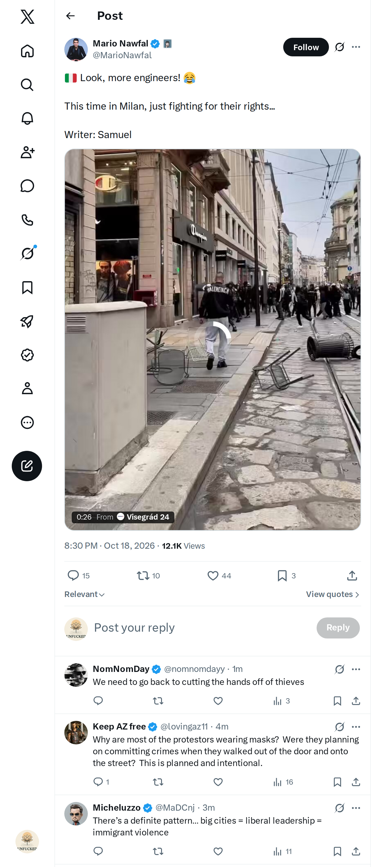 Snapshot 1 of @MarioNawfal's post from 2026-10-18