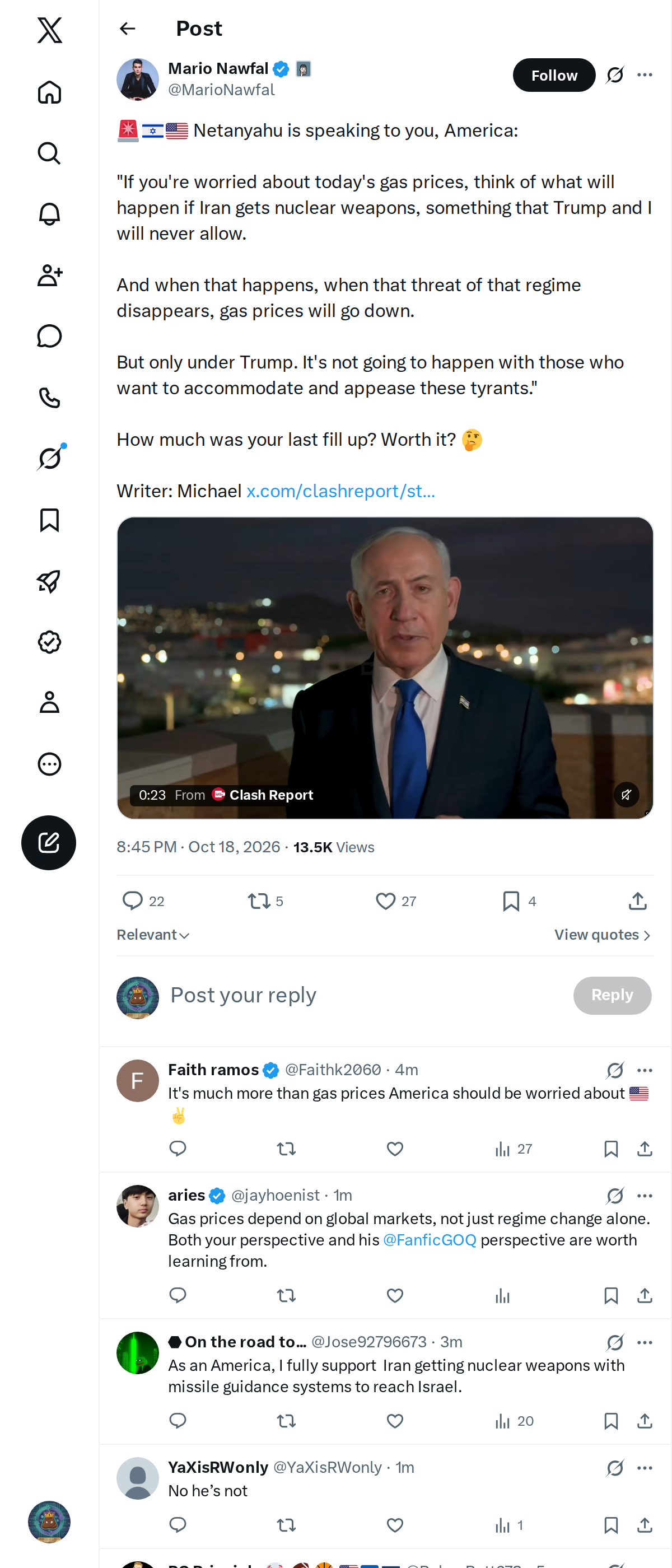 Snapshot 1 of @MarioNawfal's post from 2026-10-18