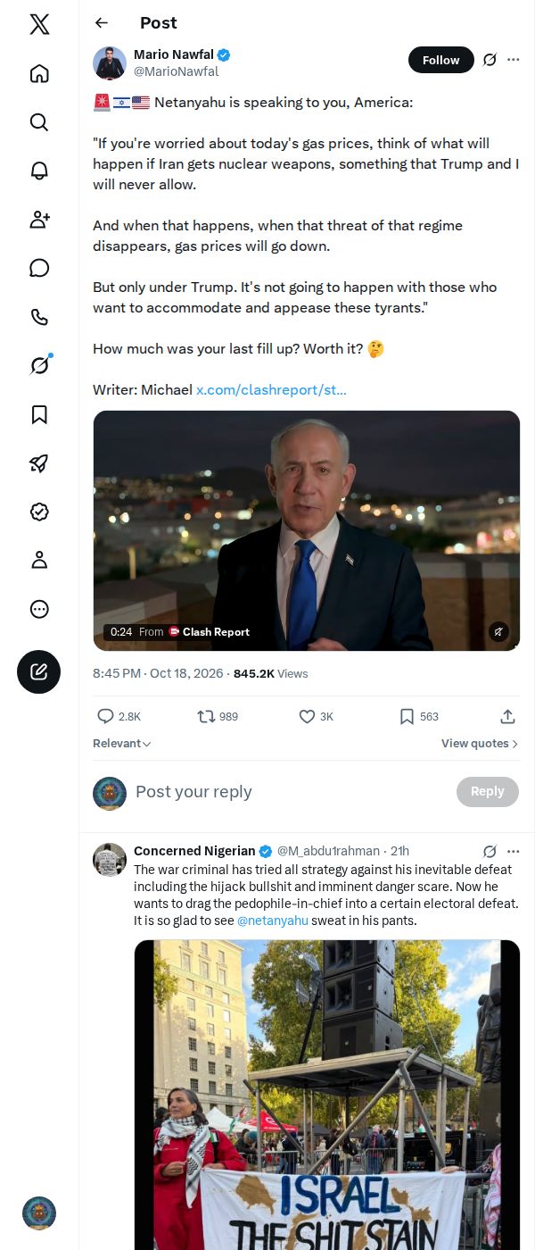 Snapshot 2 of @MarioNawfal's post from 2026-10-18