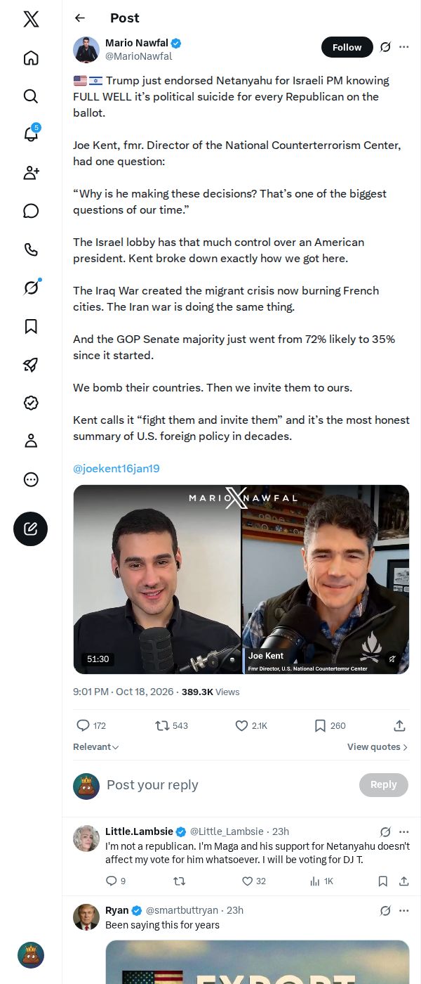 Snapshot 2 of @MarioNawfal's post from 2026-10-18
