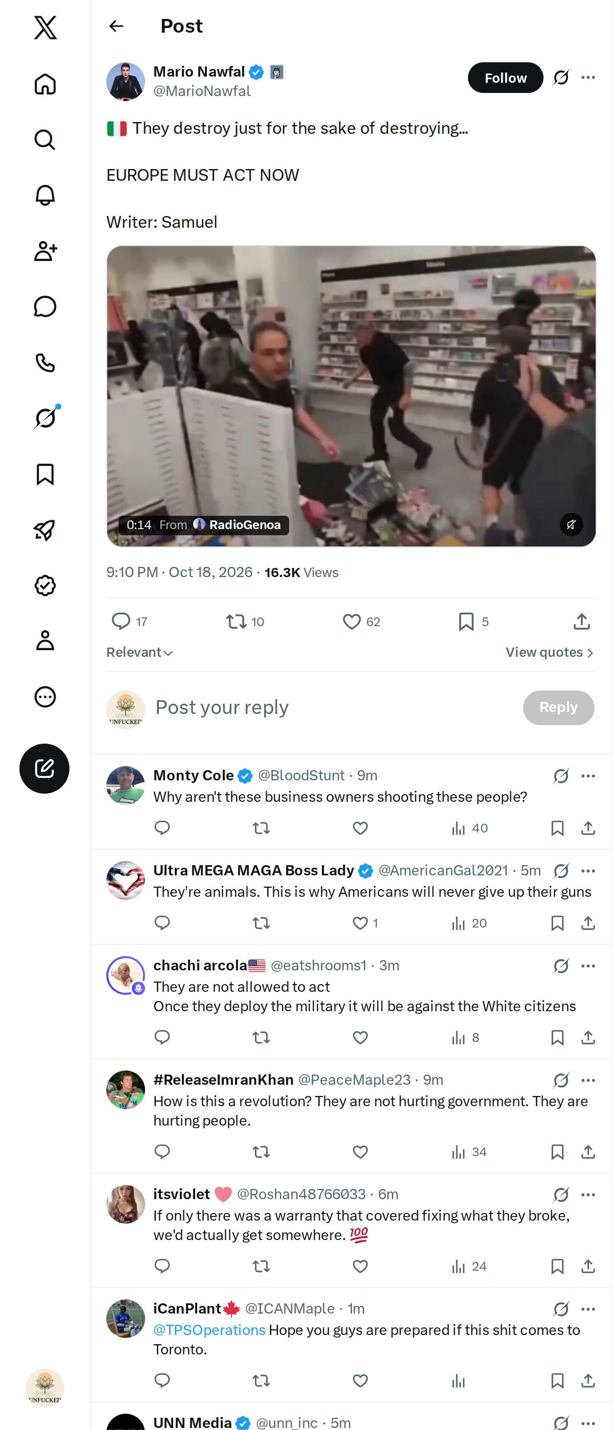Snapshot 1 of @MarioNawfal's post from 2026-10-18