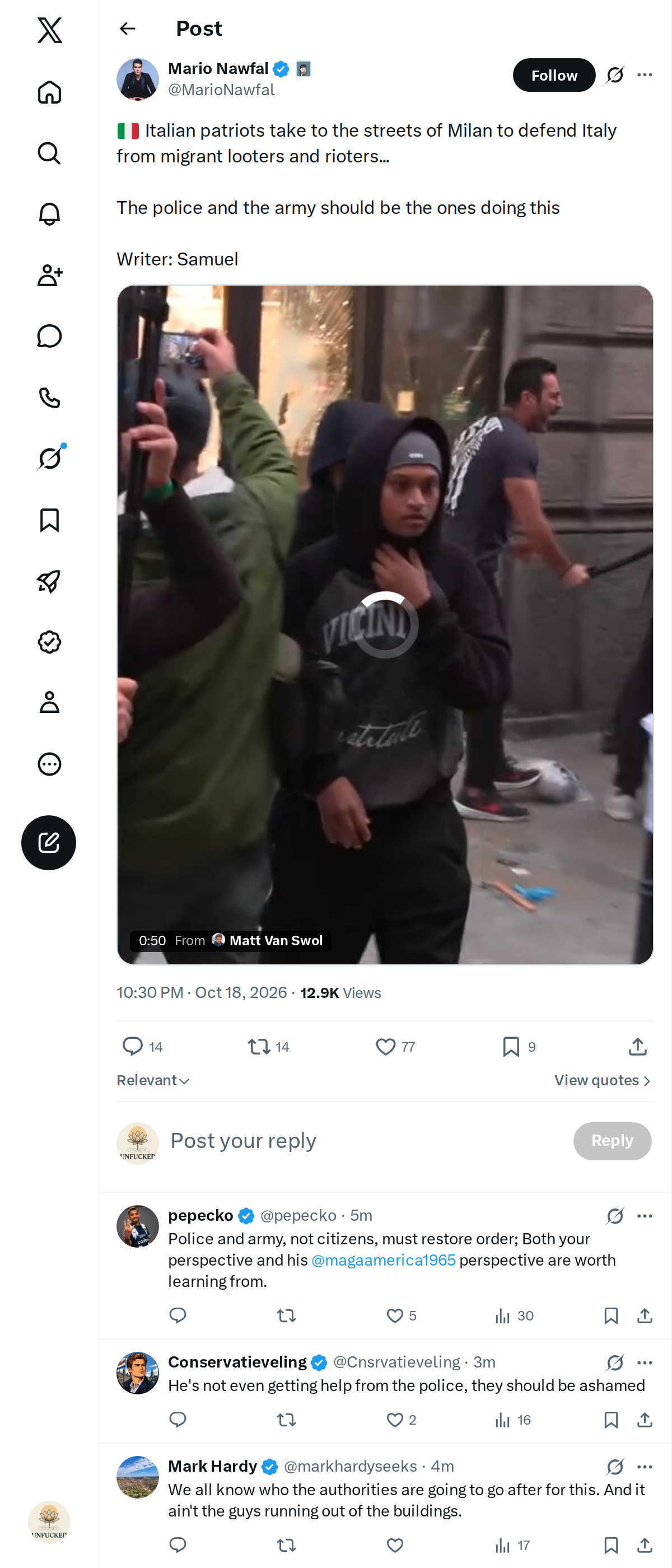 Snapshot 1 of @MarioNawfal's post from 2026-10-18