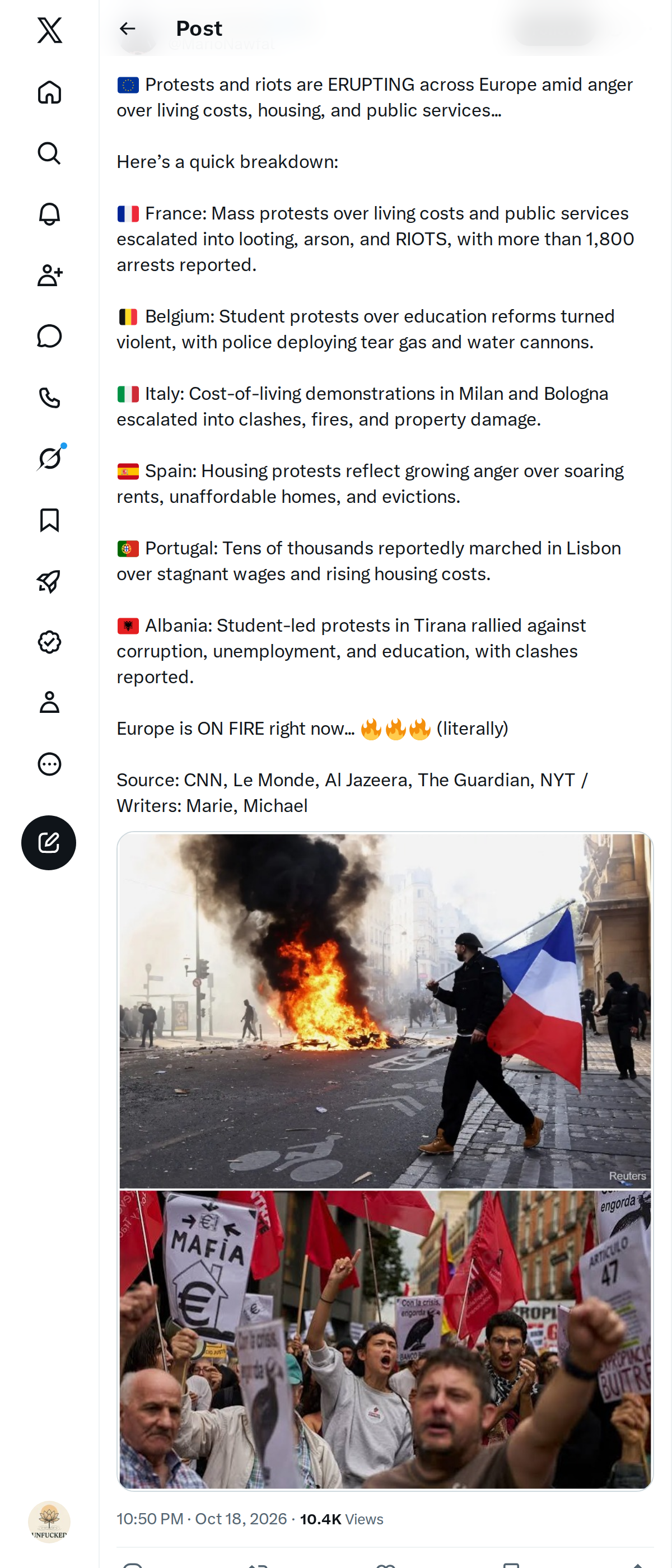 Snapshot 1 of @MarioNawfal's post from 2026-10-18