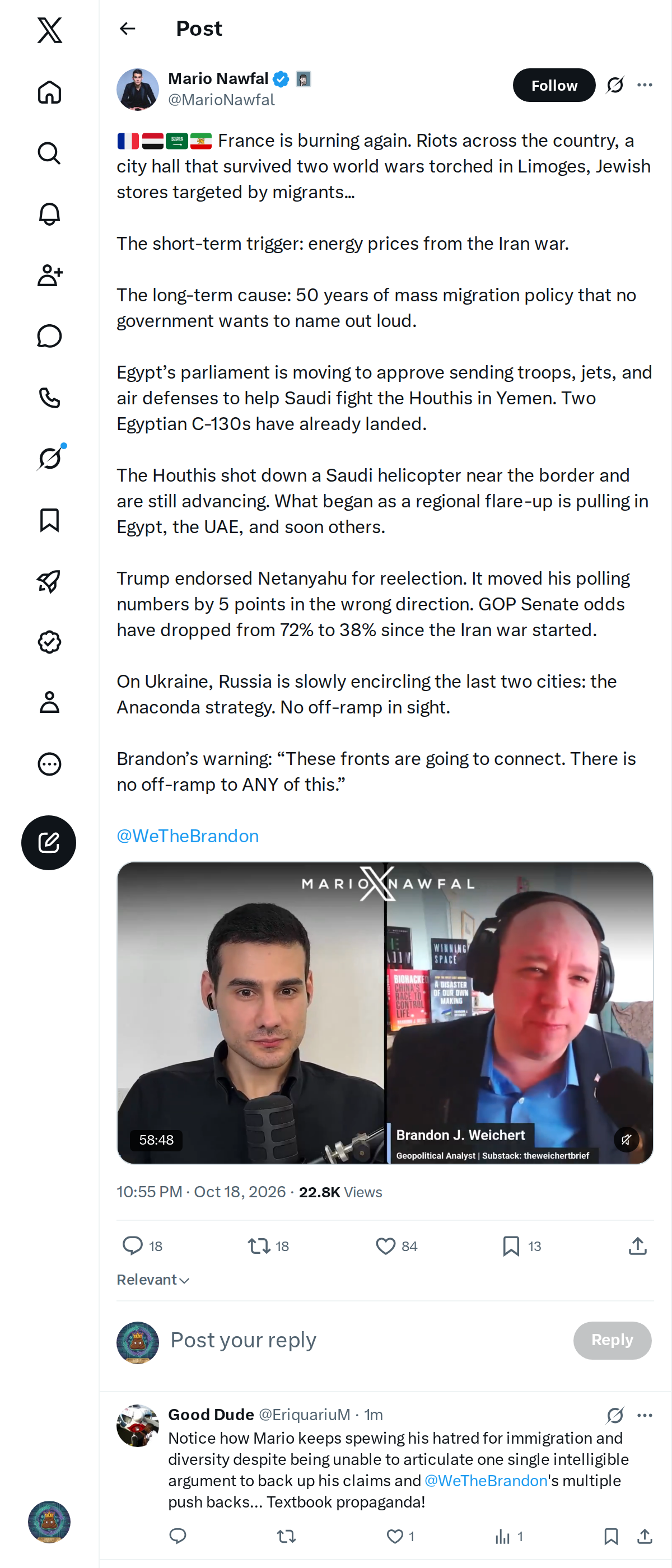 Snapshot 1 of @MarioNawfal's post from 2026-10-18