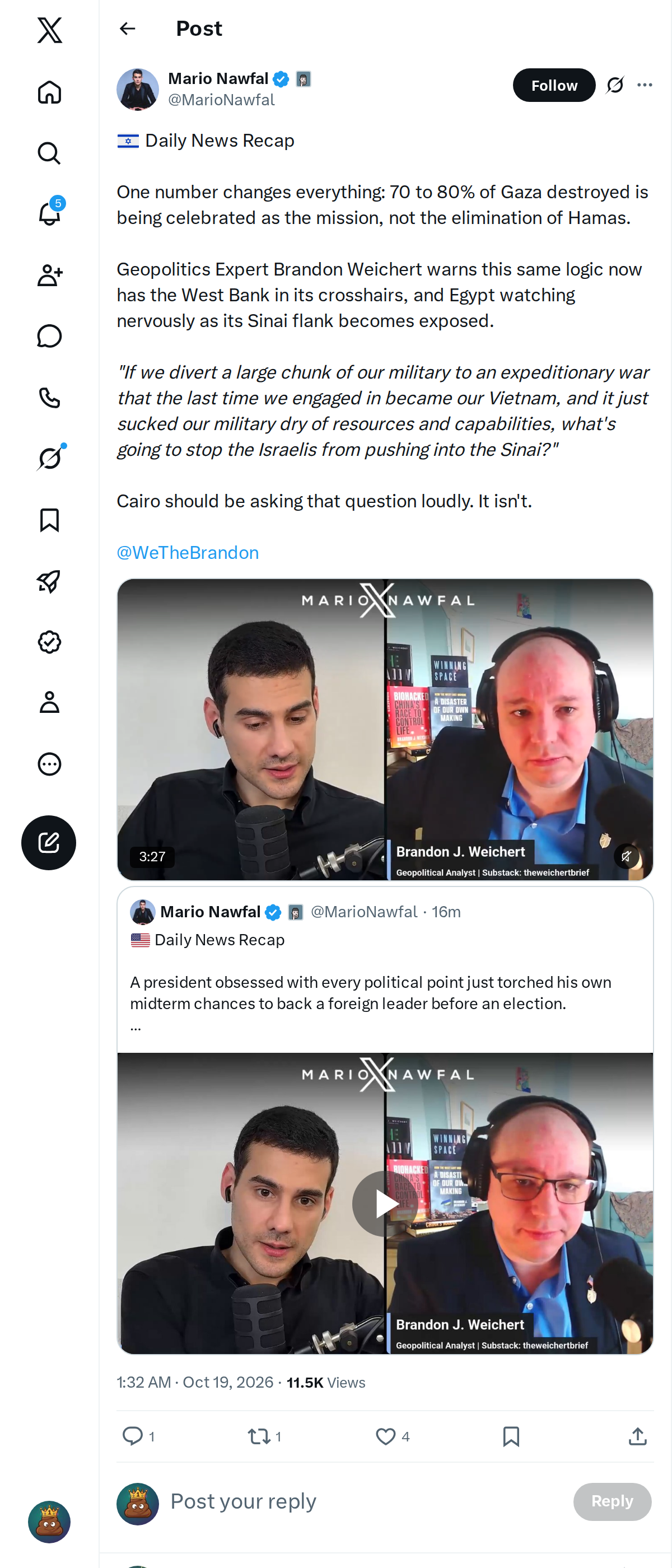 Snapshot 1 of @MarioNawfal's post from 2026-10-18