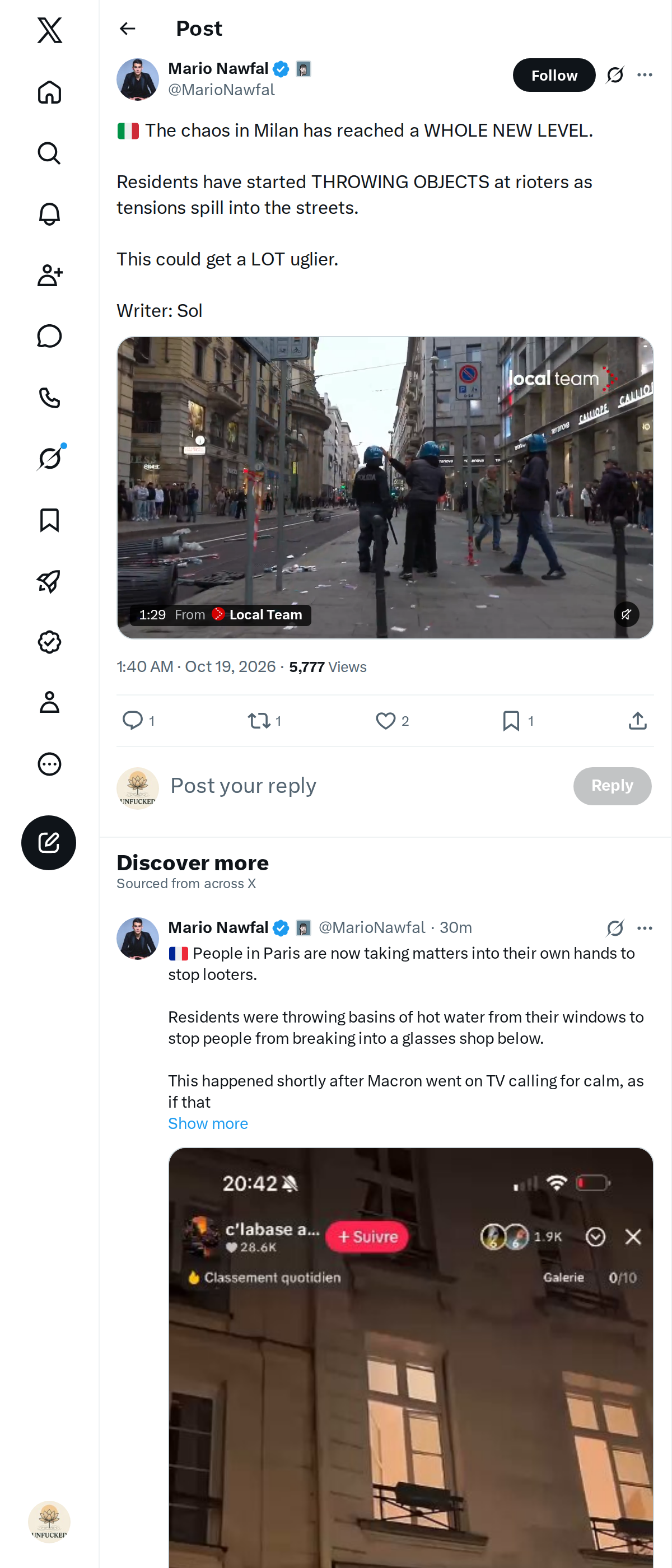Snapshot 1 of @MarioNawfal's post from 2026-10-18