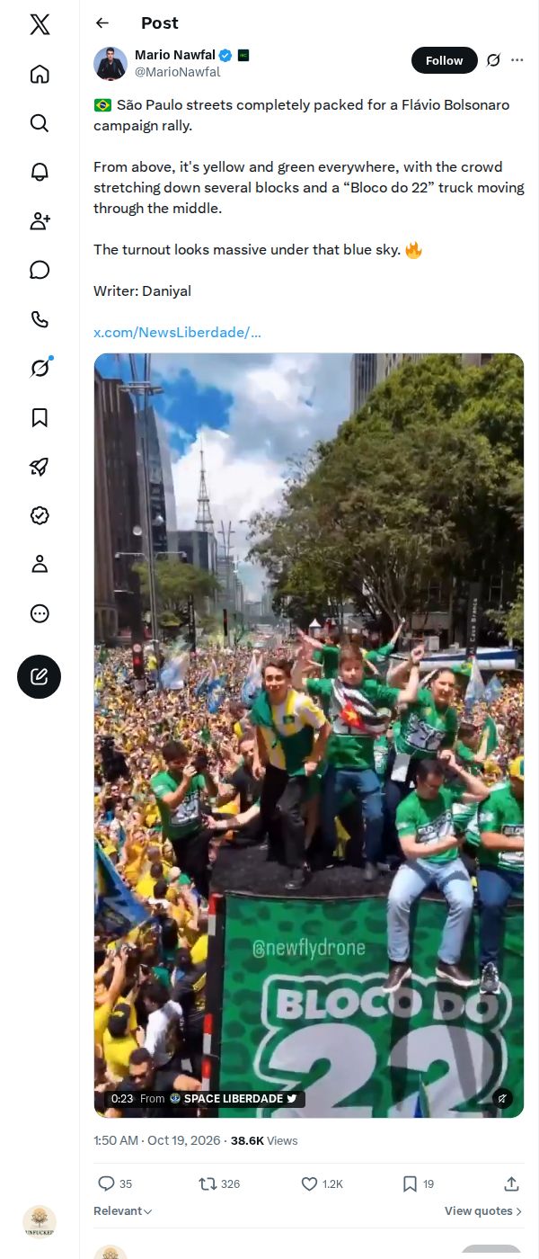 Snapshot 2 of @MarioNawfal's post from 2026-10-18