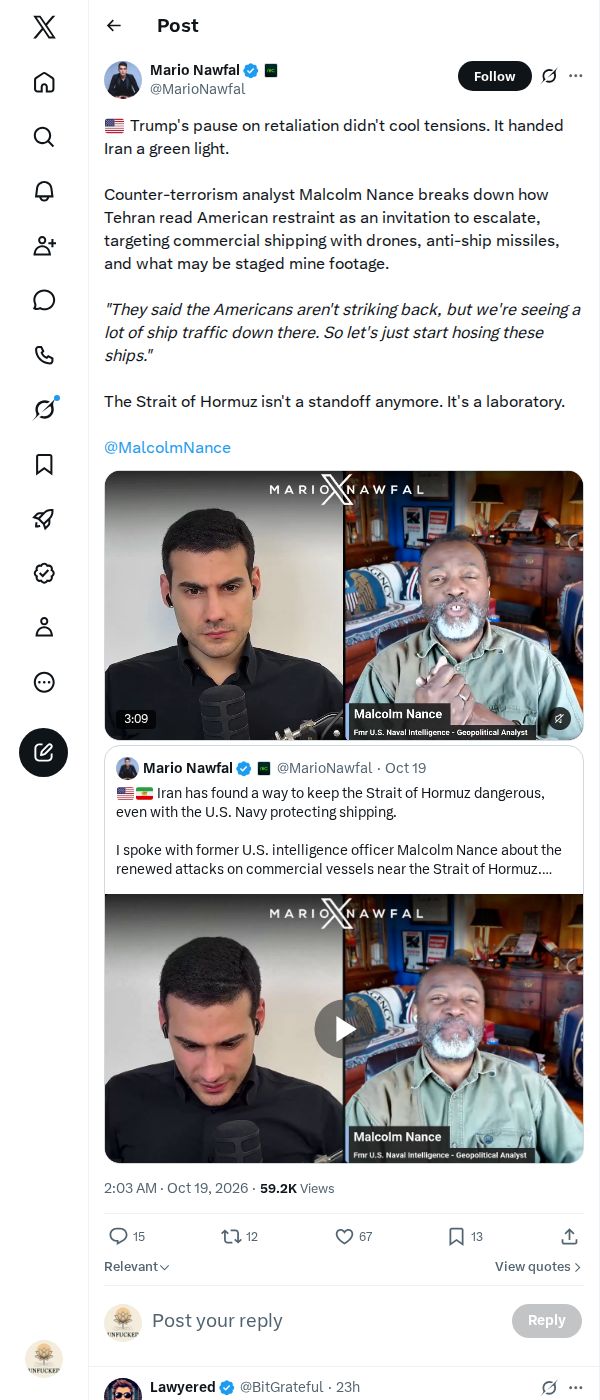 Snapshot 2 of @MarioNawfal's post from 2026-10-19