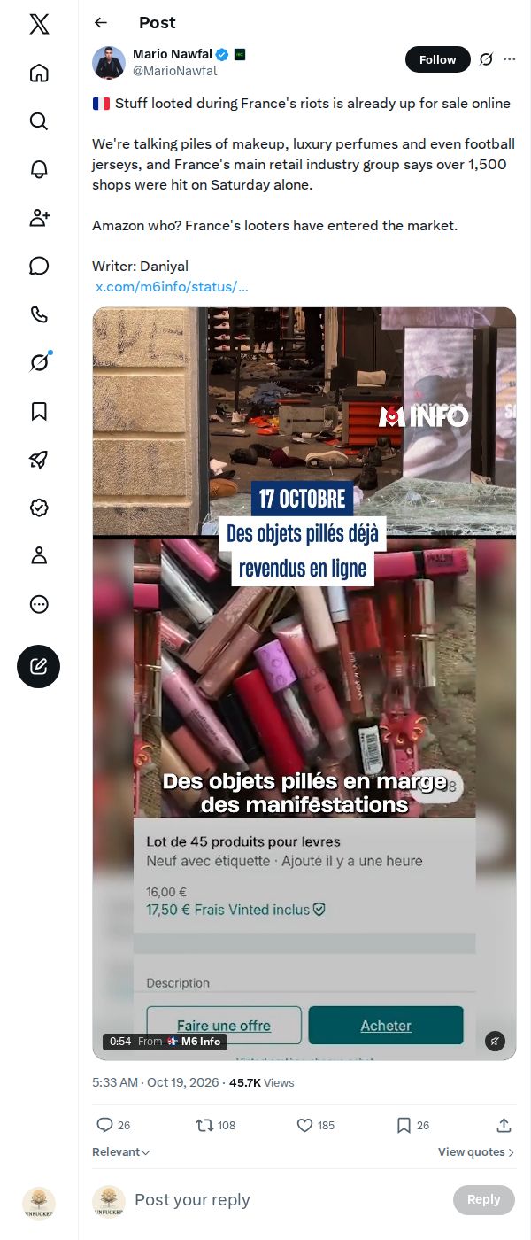 Snapshot 2 of @MarioNawfal's post from 2026-10-19
