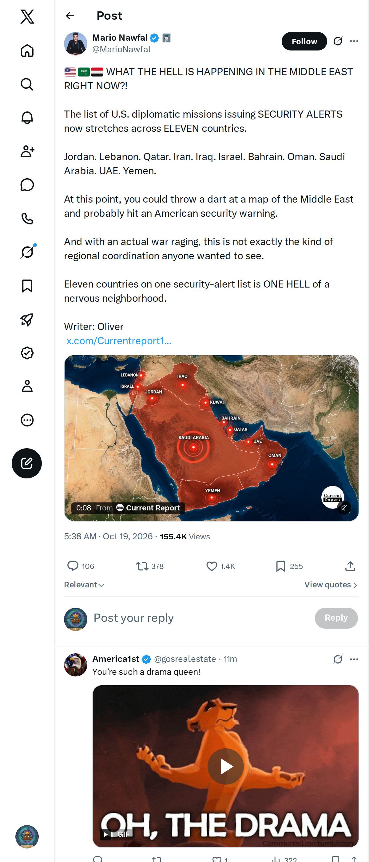Snapshot 1 of @MarioNawfal's post from 2026-10-19