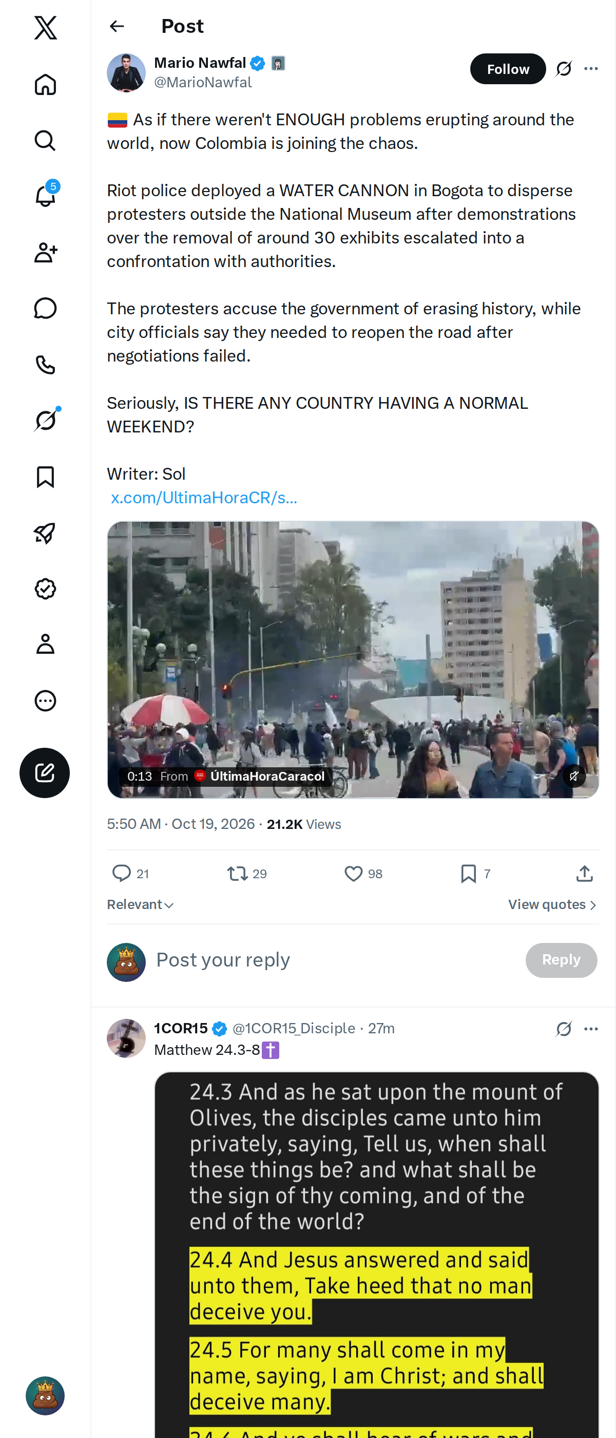 Snapshot 1 of @MarioNawfal's post from 2026-10-19