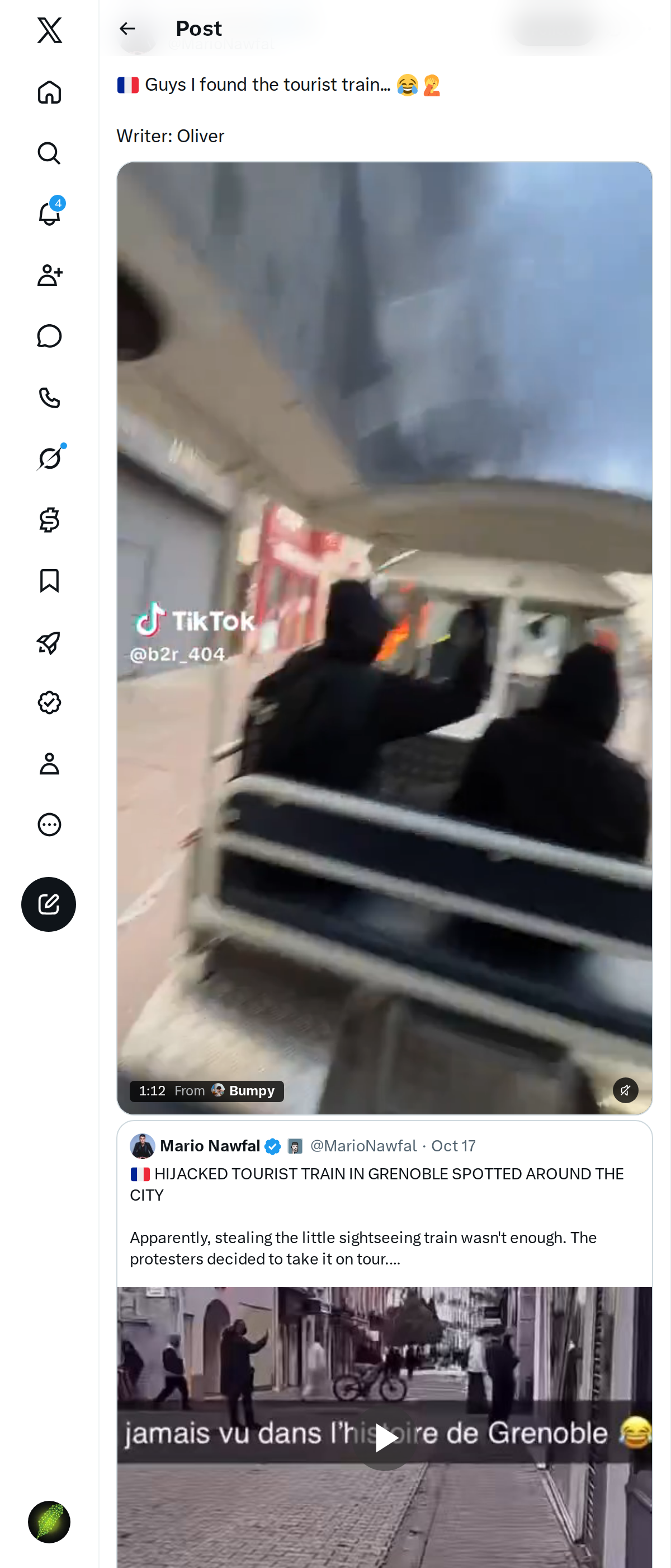 Snapshot 1 of @MarioNawfal's post from 2026-10-19
