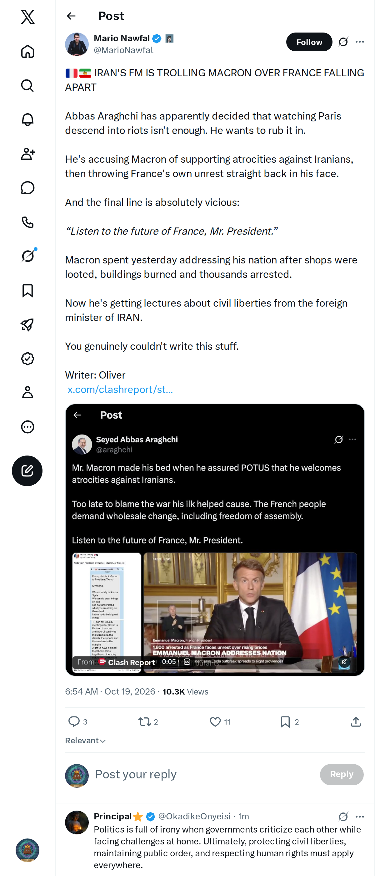 Snapshot 1 of @MarioNawfal's post from 2026-10-19