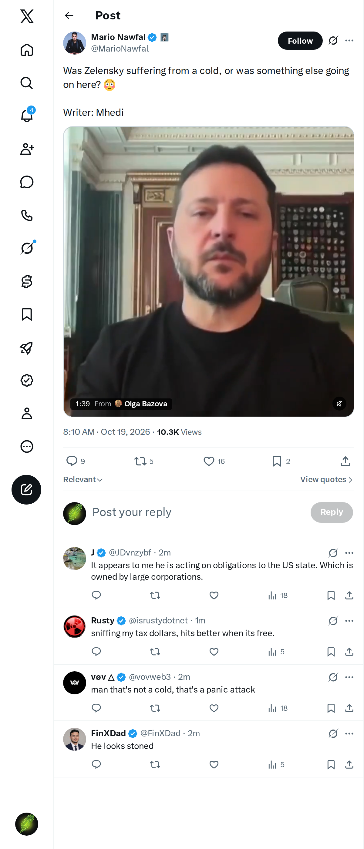 Snapshot 1 of @MarioNawfal's post from 2026-10-19