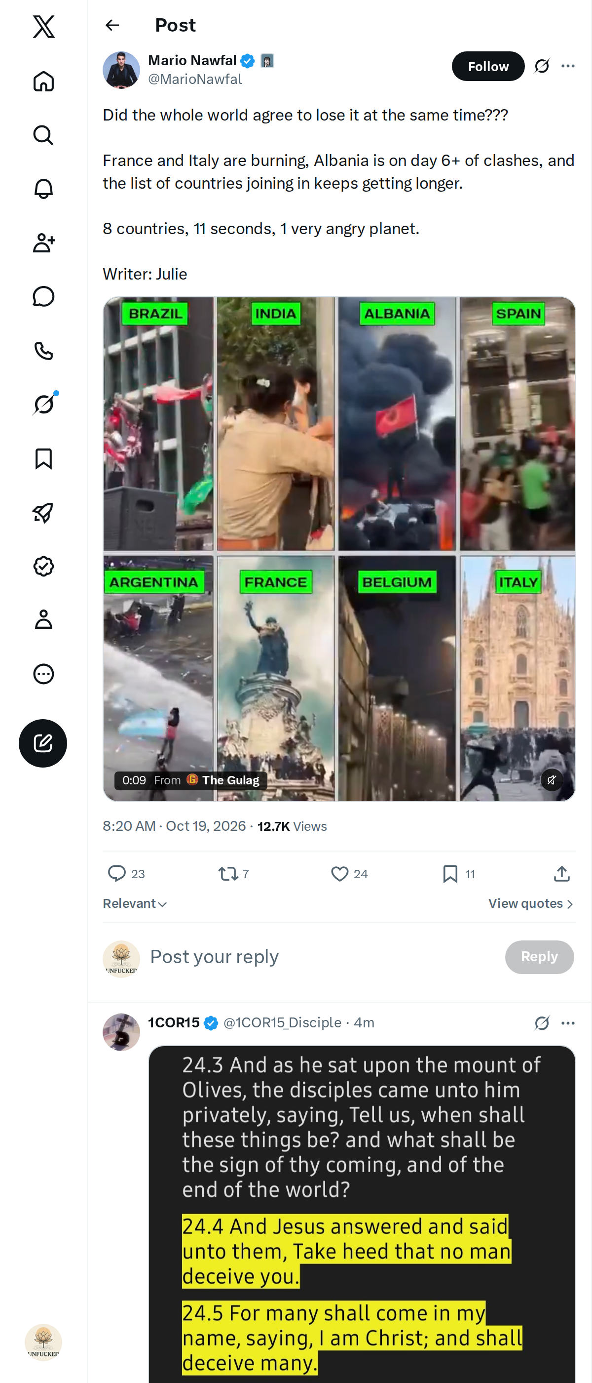 Snapshot 1 of @MarioNawfal's post from 2026-10-19