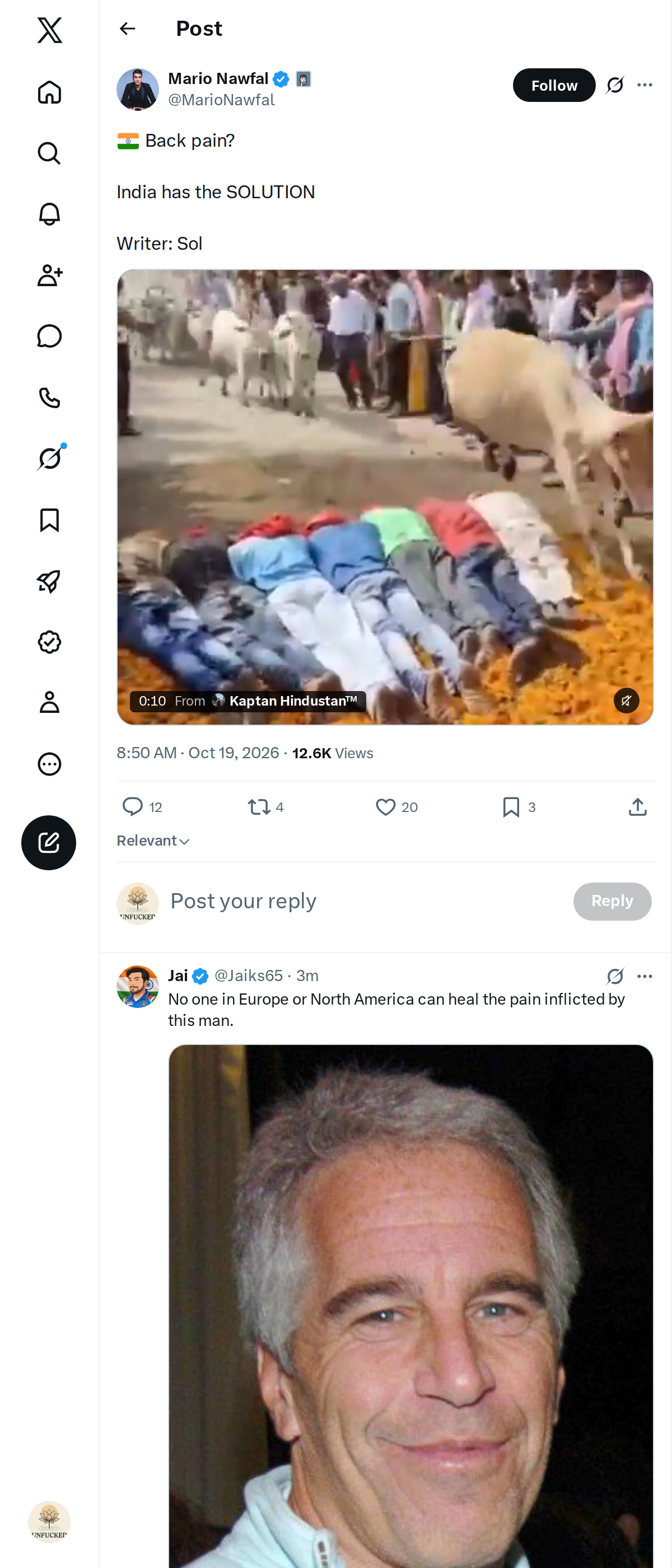 Snapshot 1 of @MarioNawfal's post from 2026-10-19