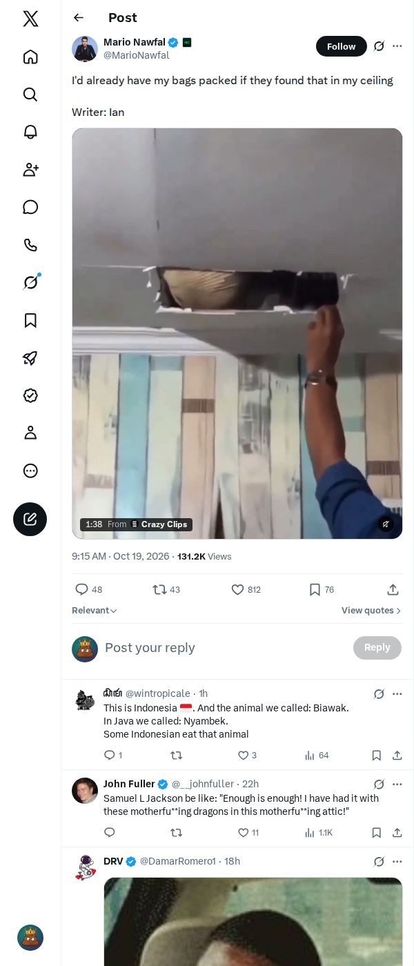 Snapshot 2 of @MarioNawfal's post from 2026-10-19