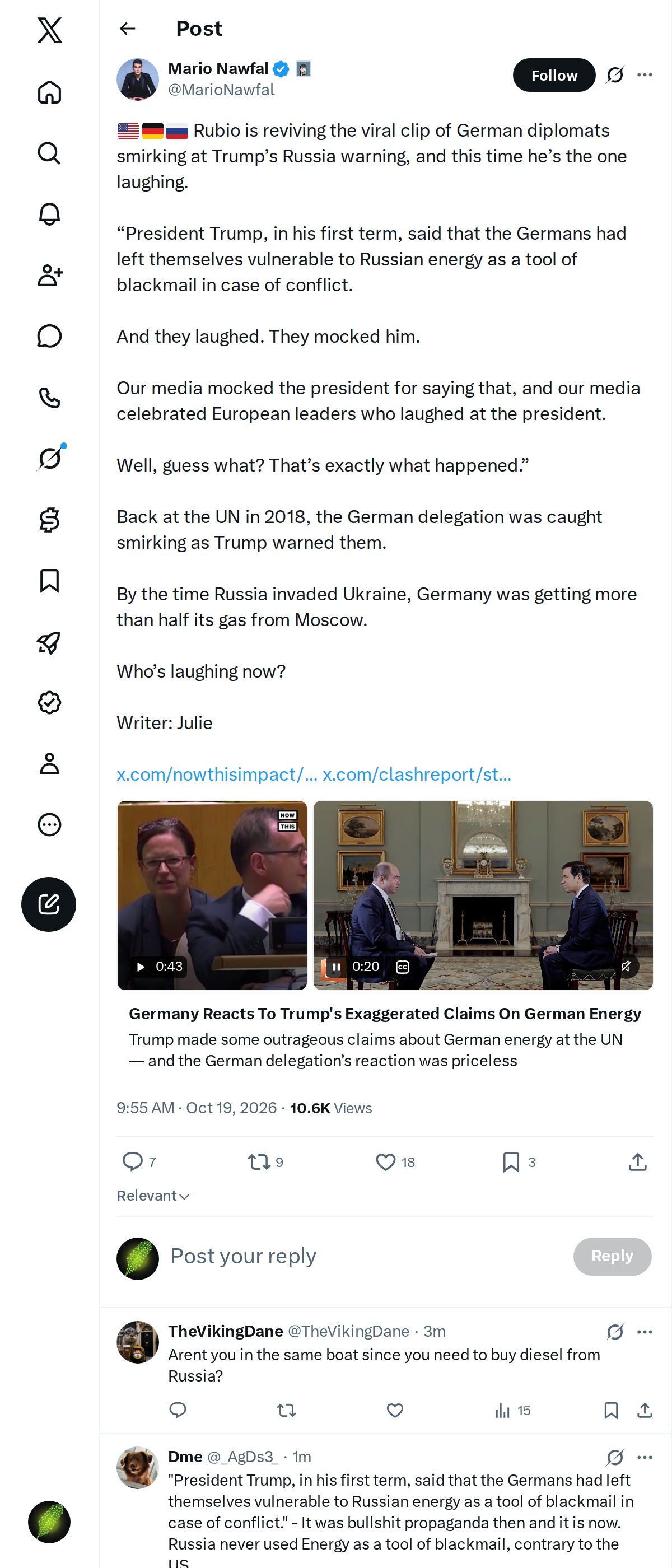Snapshot 1 of @MarioNawfal's post from 2026-10-19