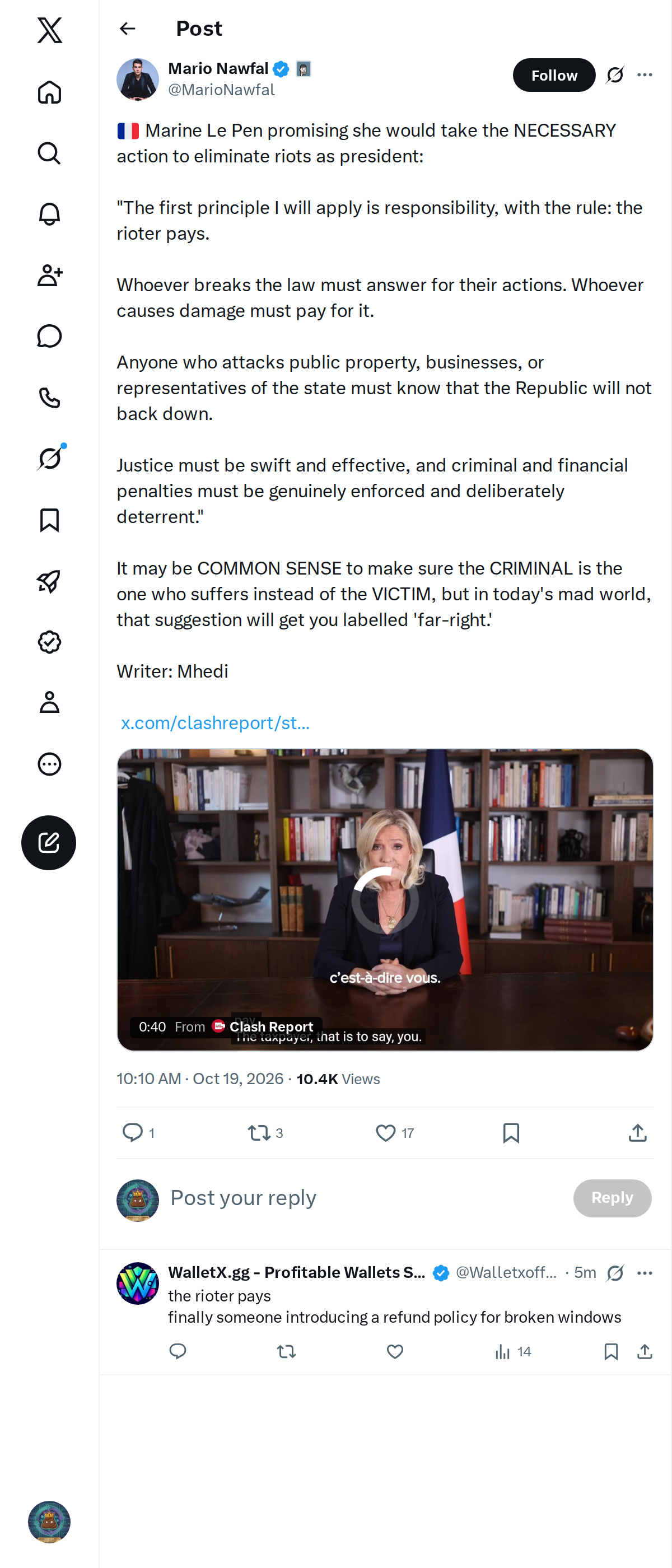 Snapshot 1 of @MarioNawfal's post from 2026-10-19