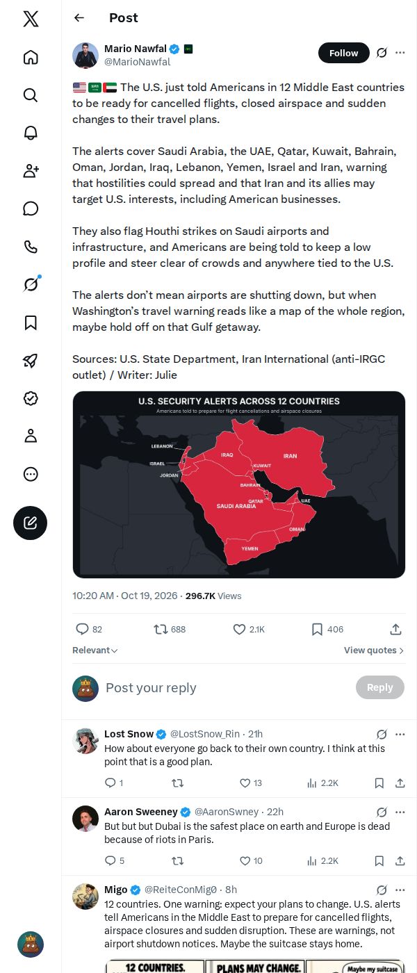 Snapshot 2 of @MarioNawfal's post from 2026-10-19