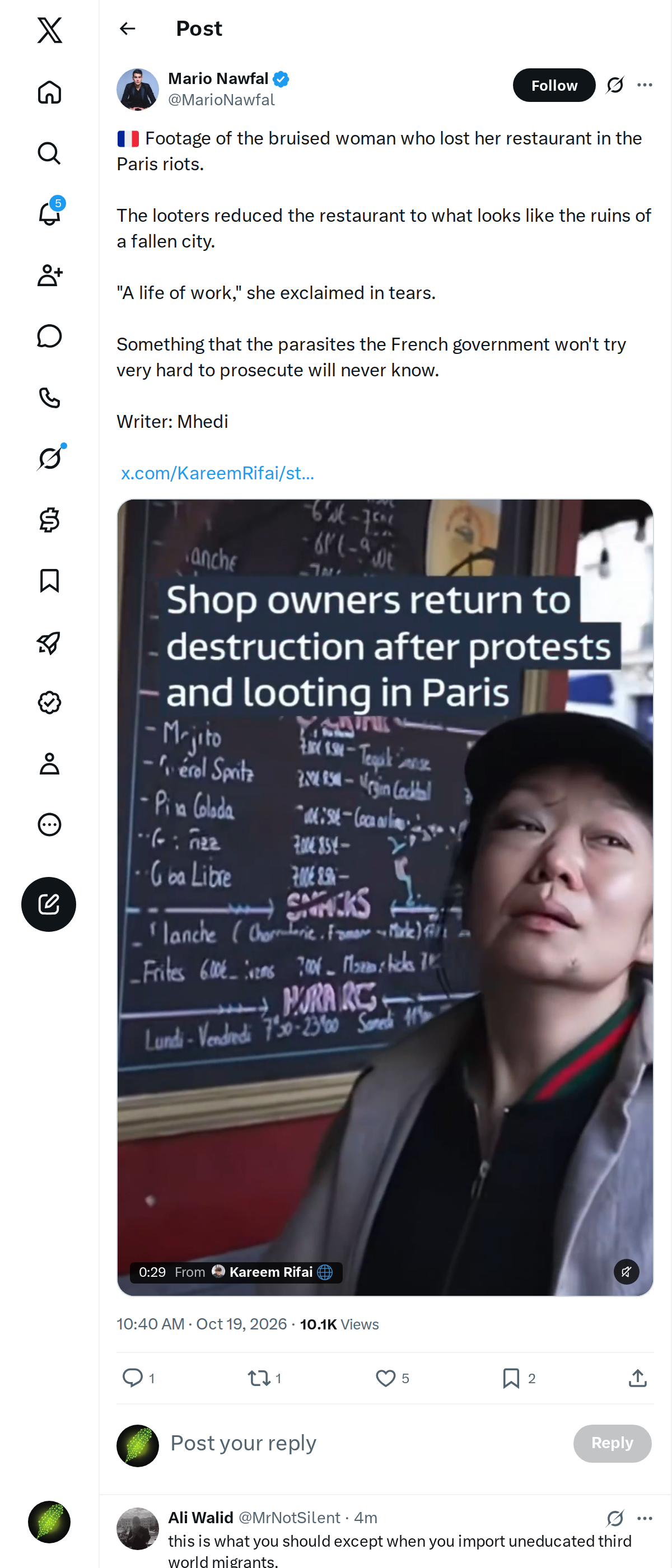 Snapshot 1 of @MarioNawfal's post from 2026-10-19