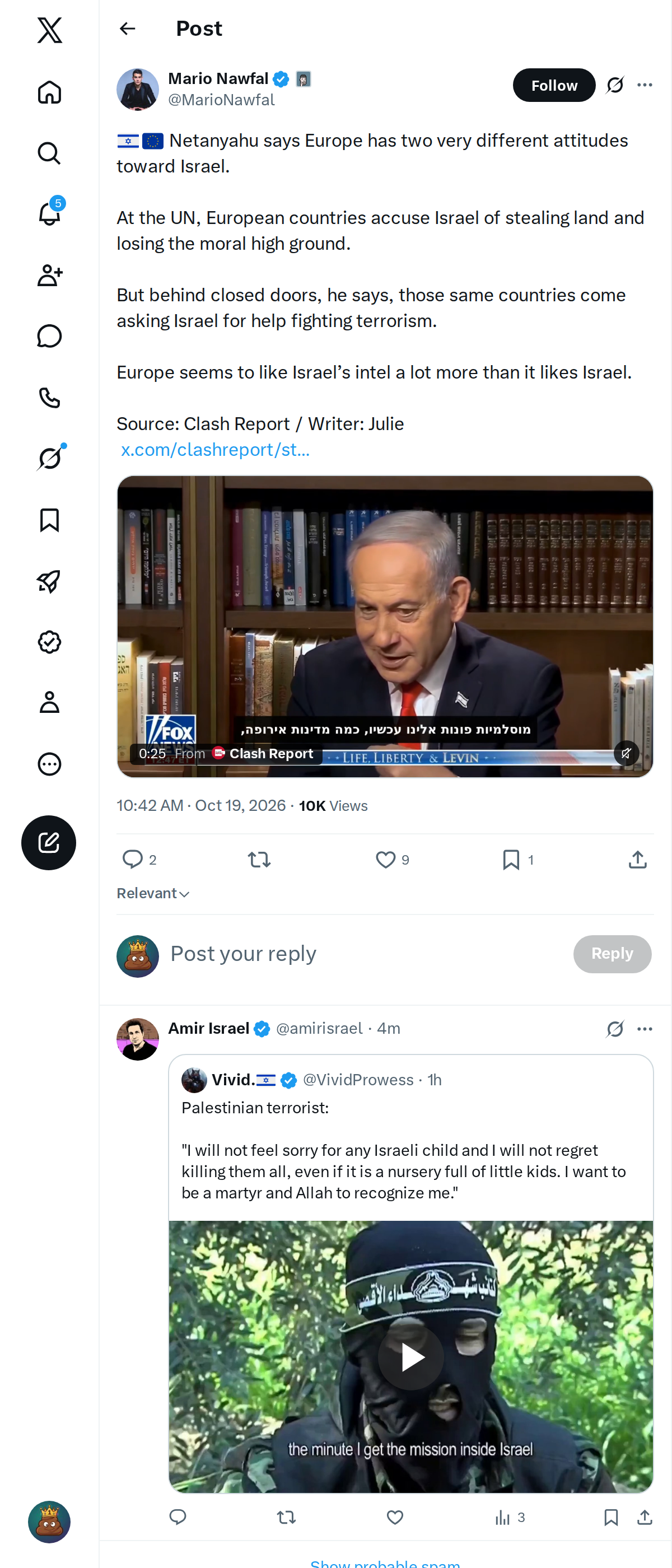 Snapshot 1 of @MarioNawfal's post from 2026-10-19