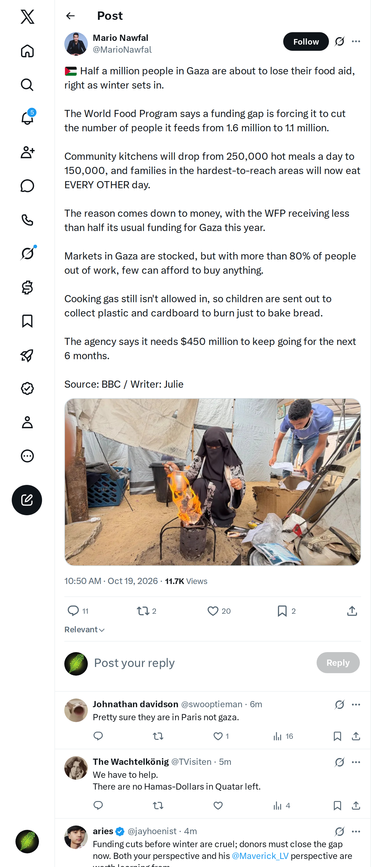 Snapshot 1 of @MarioNawfal's post from 2026-10-19
