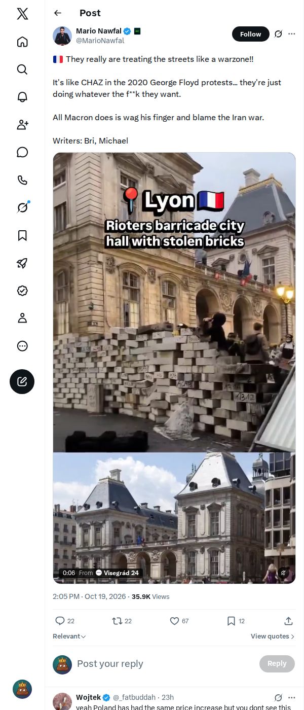 Snapshot 2 of @MarioNawfal's post from 2026-10-19