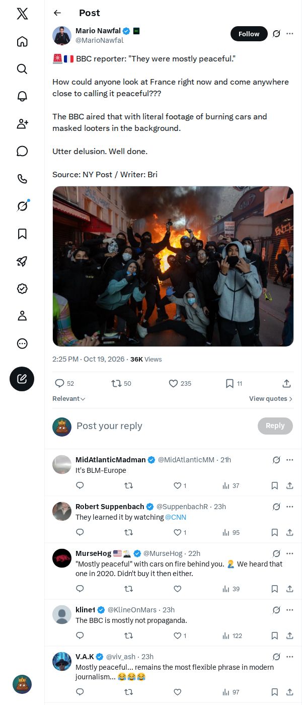 Snapshot 2 of @MarioNawfal's post from 2026-10-19