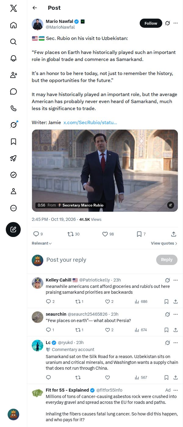 Snapshot 2 of @MarioNawfal's post from 2026-10-19