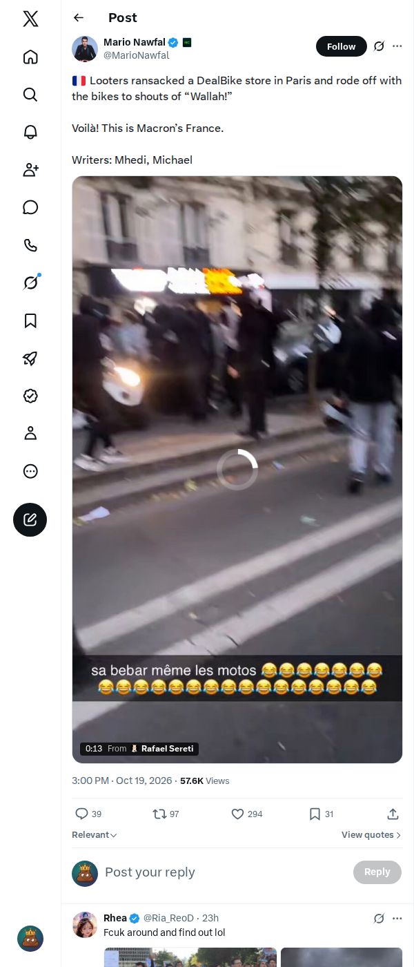 Snapshot 2 of @MarioNawfal's post from 2026-10-19