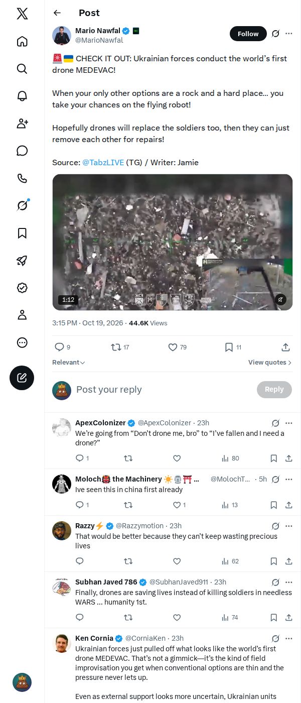 Snapshot 2 of @MarioNawfal's post from 2026-10-19