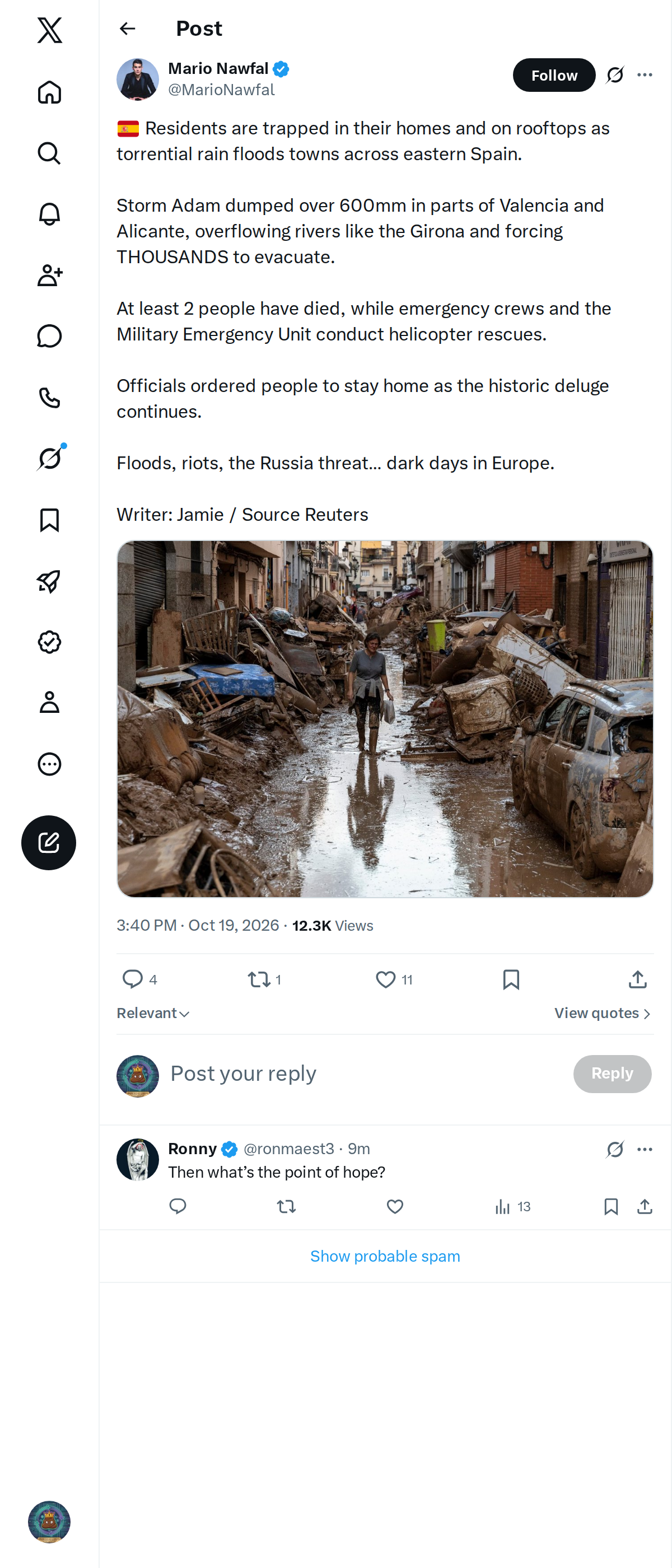 Snapshot 1 of @MarioNawfal's post from 2026-10-19