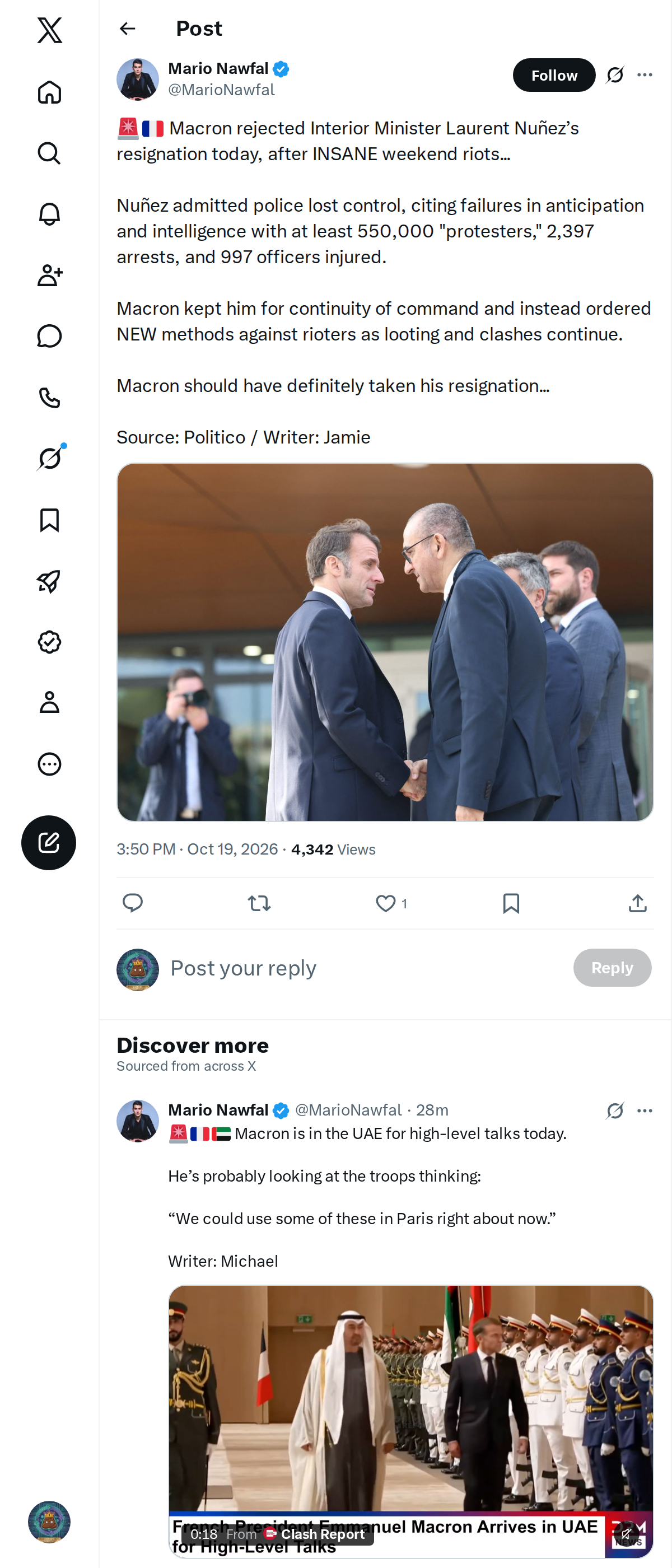 Snapshot 1 of @MarioNawfal's post from 2026-10-19