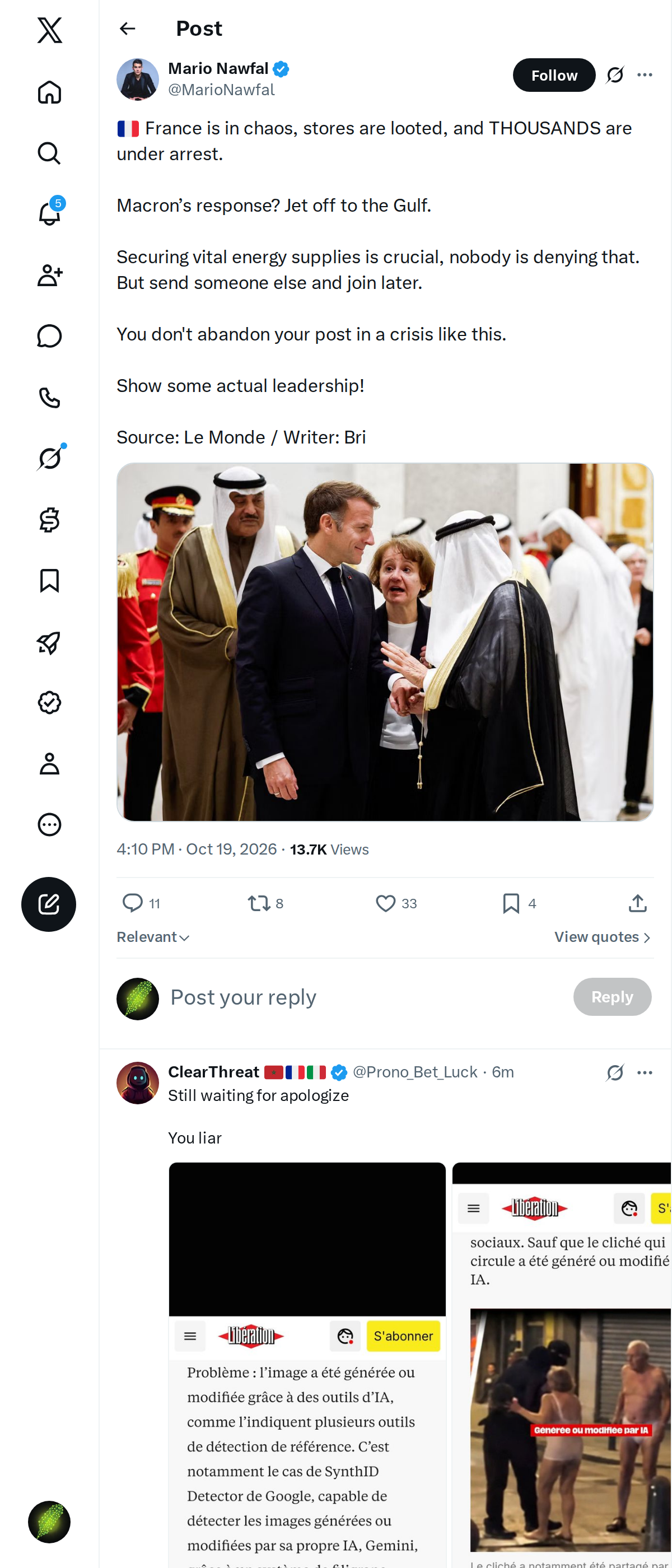 Snapshot 1 of @MarioNawfal's post from 2026-10-19