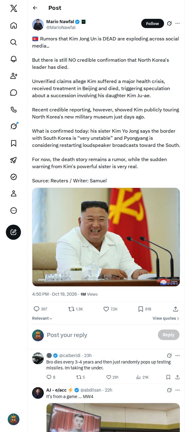 Snapshot 2 of @MarioNawfal's post from 2026-10-19