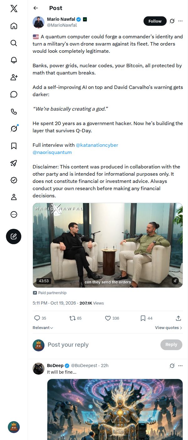 Snapshot 2 of @MarioNawfal's post from 2026-10-19