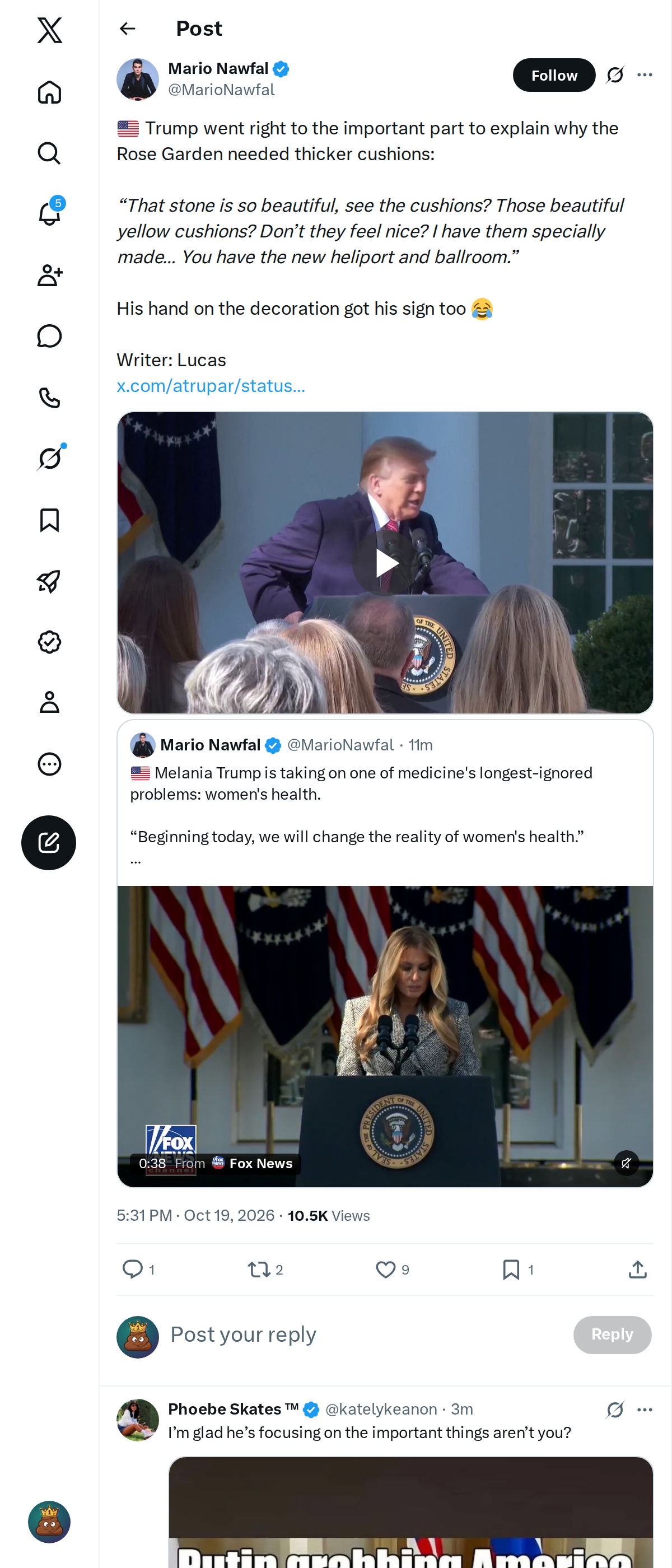 Snapshot 1 of @MarioNawfal's post from 2026-10-19