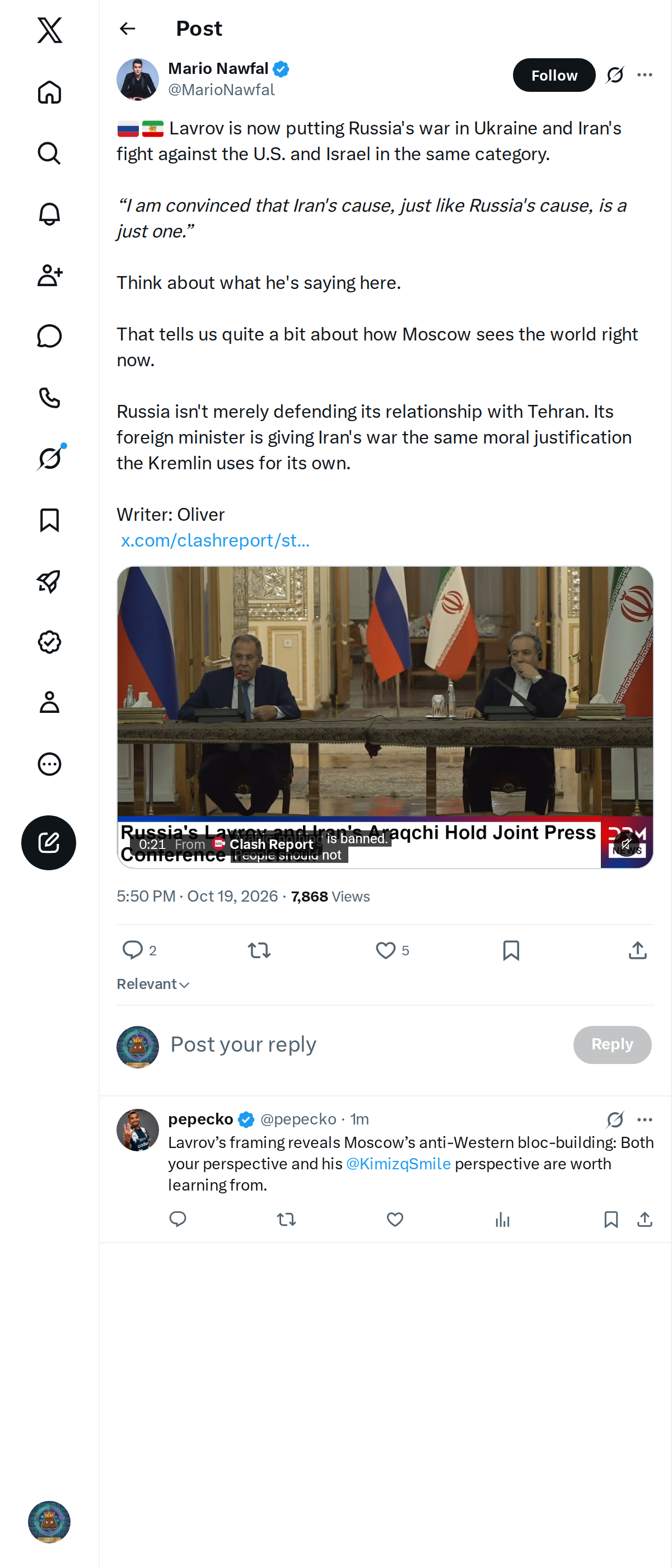 Snapshot 1 of @MarioNawfal's post from 2026-10-19