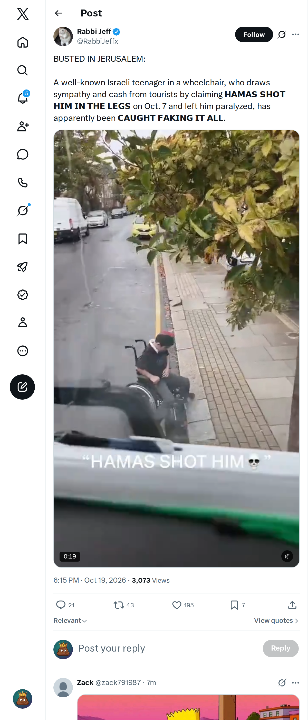 Snapshot 1 of @RabbiJeffx's post from 2026-10-19