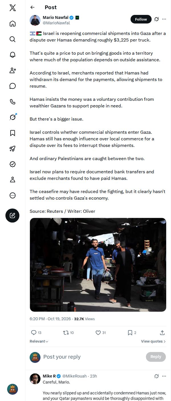Snapshot 2 of @MarioNawfal's post from 2026-10-19