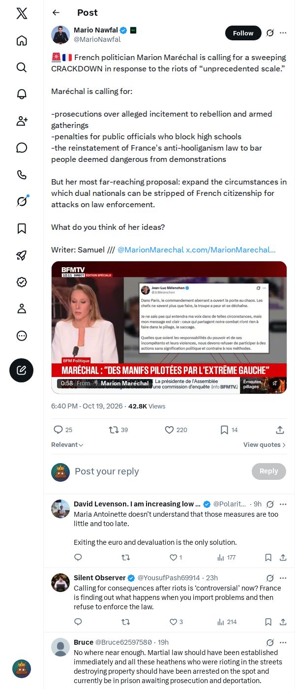 Snapshot 2 of @MarioNawfal's post from 2026-10-19