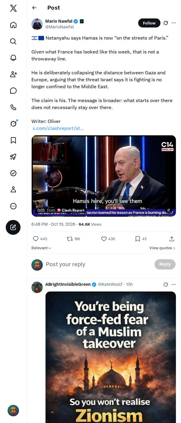 Snapshot 2 of @MarioNawfal's post from 2026-10-19