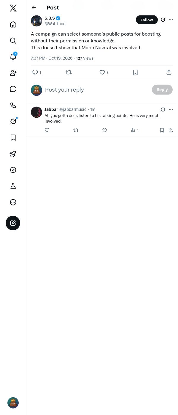 Snapshot 1 of @Wallface's post from 2026-10-19