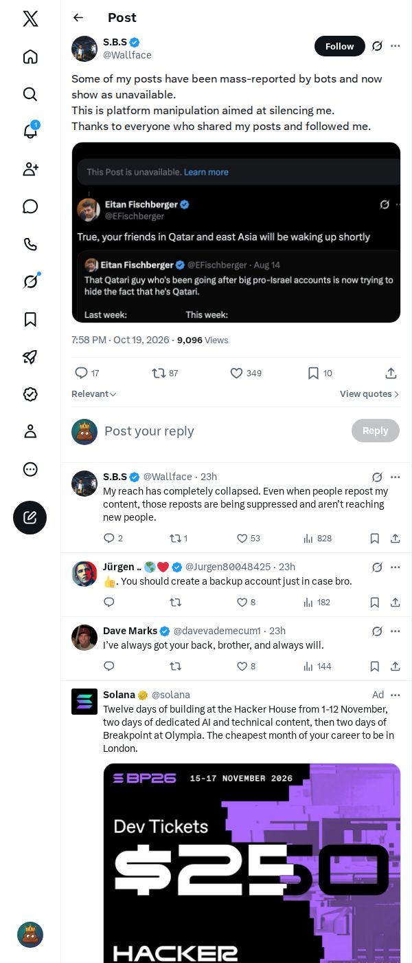 Snapshot 2 of @Wallface's post from 2026-10-19