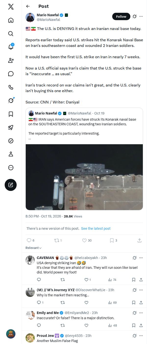 Snapshot 2 of @MarioNawfal's post from 2026-10-19