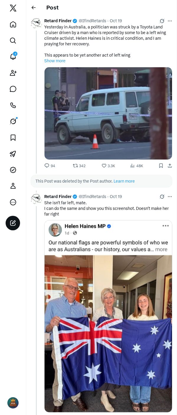 Snapshot 1 of @IfindRetards's post from 2026-10-19