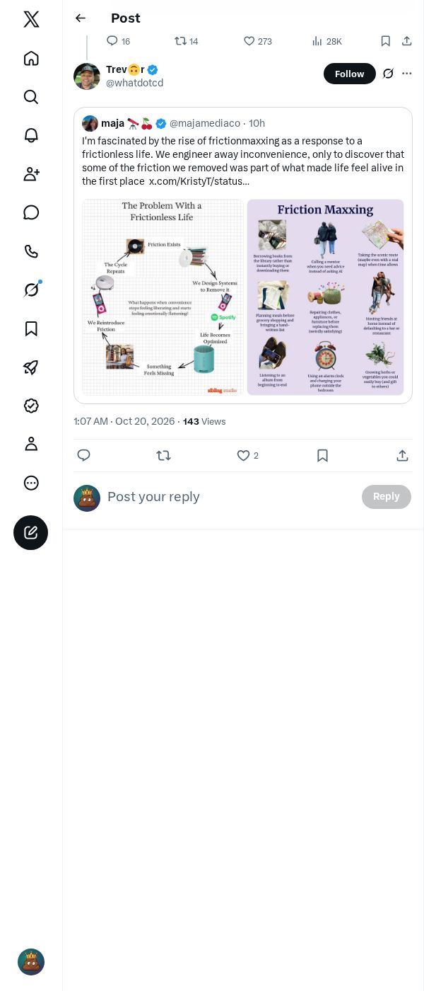 Snapshot 1 of @whatdotcd's post from 2026-10-19