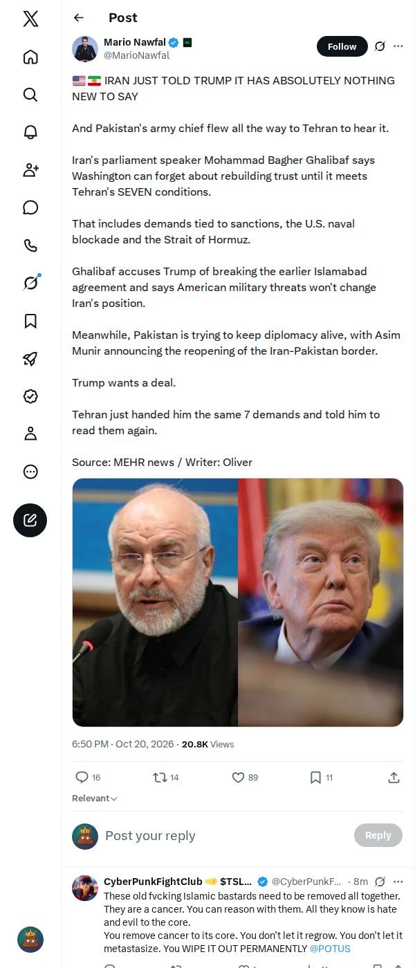 Snapshot 1 of @MarioNawfal's post from 2026-10-20